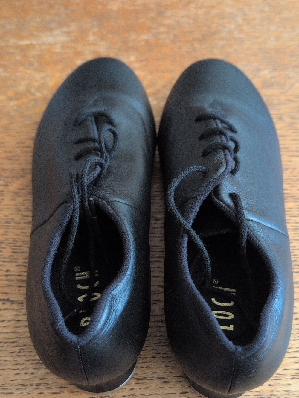 Bloch Black Leather Lace-Up Dance Shoes